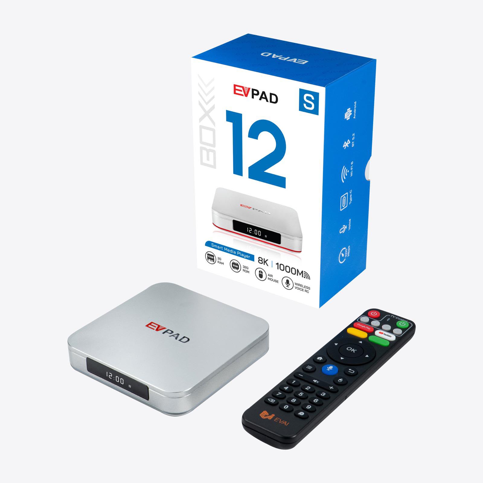 (香港行貨) 易電視 - 易播 EVPAD 12S ANDROID BOX 智能易播盒子 