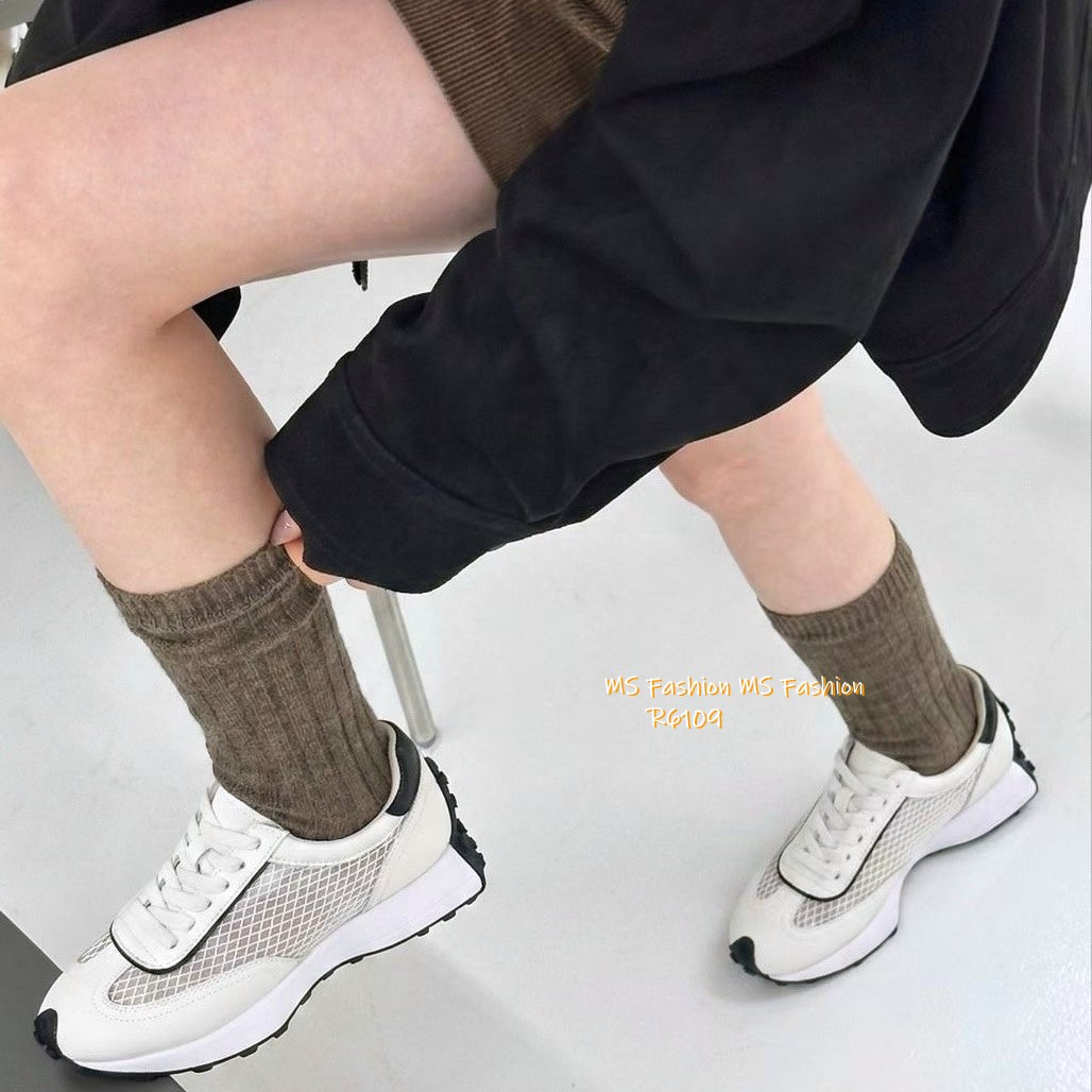 R6109 韓國🇰🇷真皮拼網料sneakers