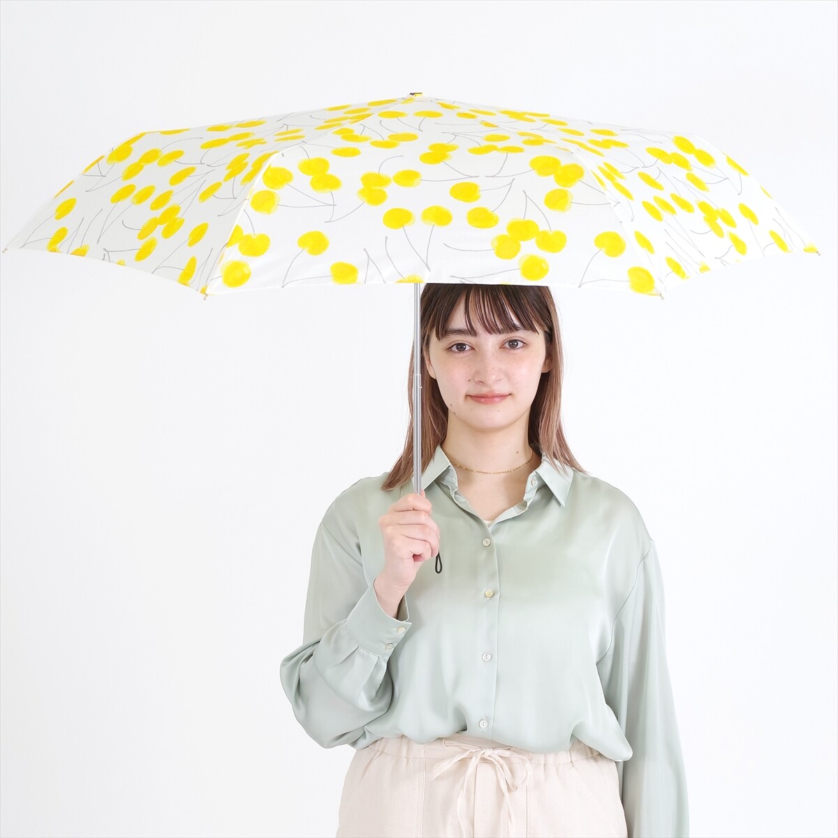 Nifty Colors 水彩櫻桃大傘面輕量縮骨遮🍒