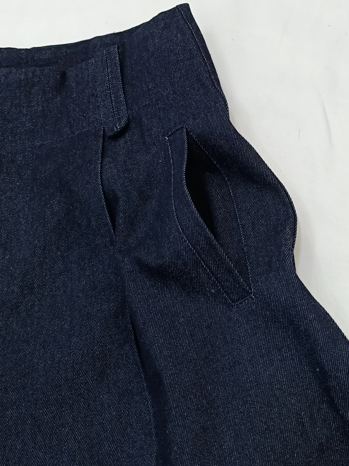 Denim Flow Cropped Wide Leg Pants M204