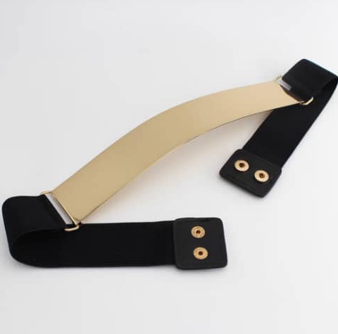 Mirror Front Elastic Belt