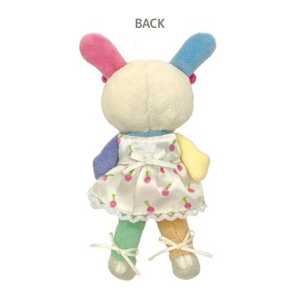 現貨｜Sanrio Usahana 彩耳兔 長腿 日版 毛公仔 吊飾 掛件 連心形扣 (US55-02)