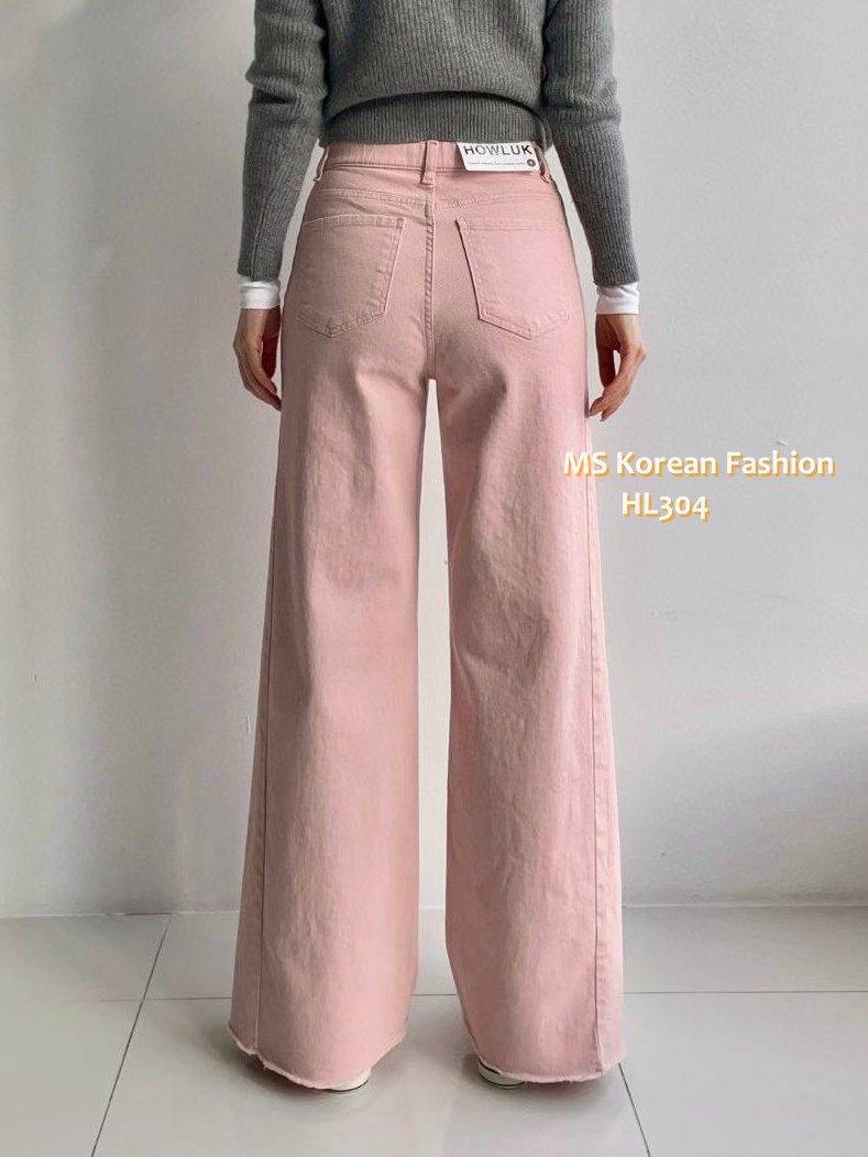 HL304 韓國🌼Howluk春版彈力棉闊筒褲