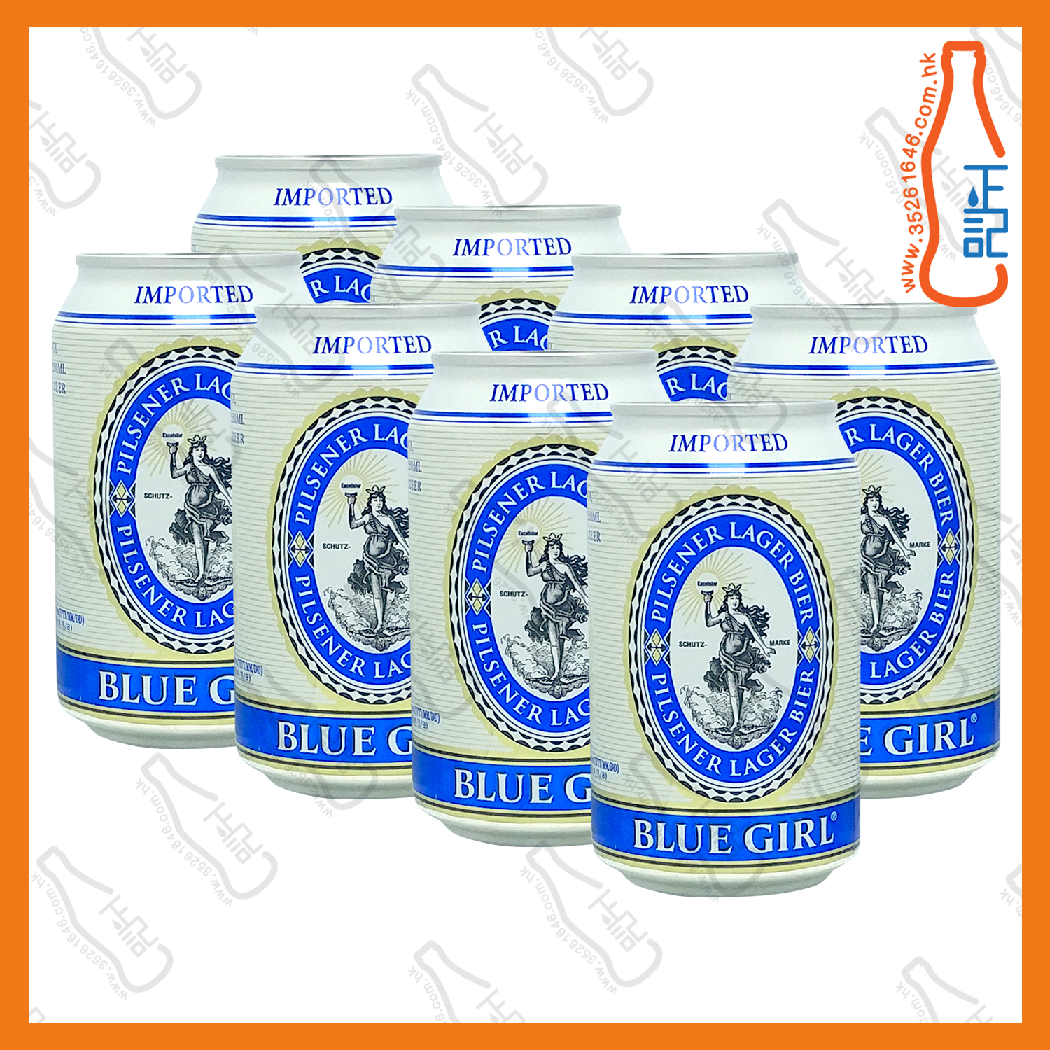 ==(細罐)藍妹啤酒 330ml x 8罐 /份