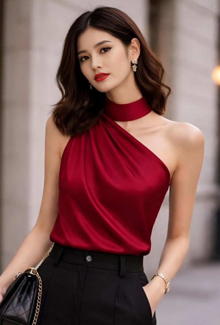 Drape Choker Top