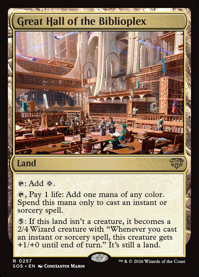 [EN] [Foil] Great Hall of the Biblioplex [SOS-257] R