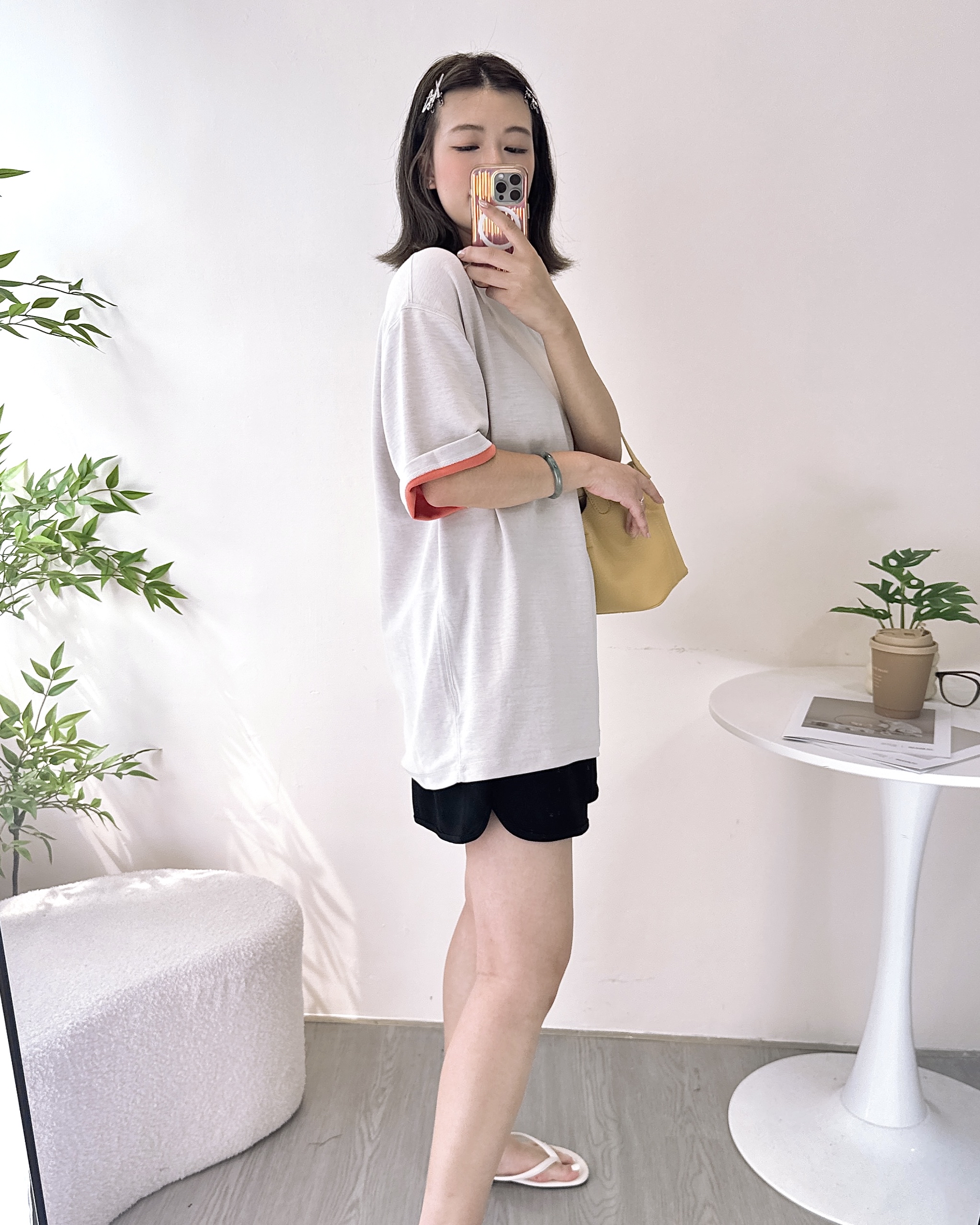 高質牛奶太空棉寬鬆上衣 2色