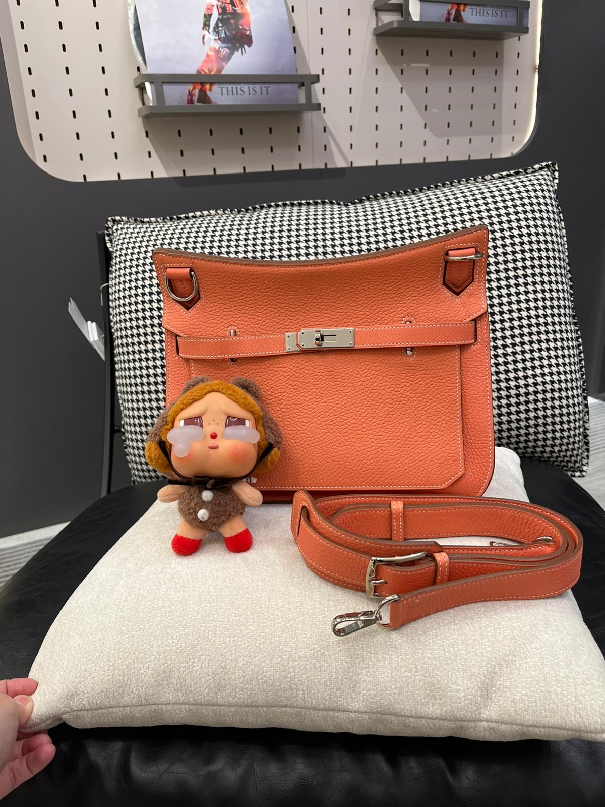 Hermes jypsiere 28, 龍蝦粉STAMP R 100%Authentic,98%new ✅strap✅dust bag✅box 