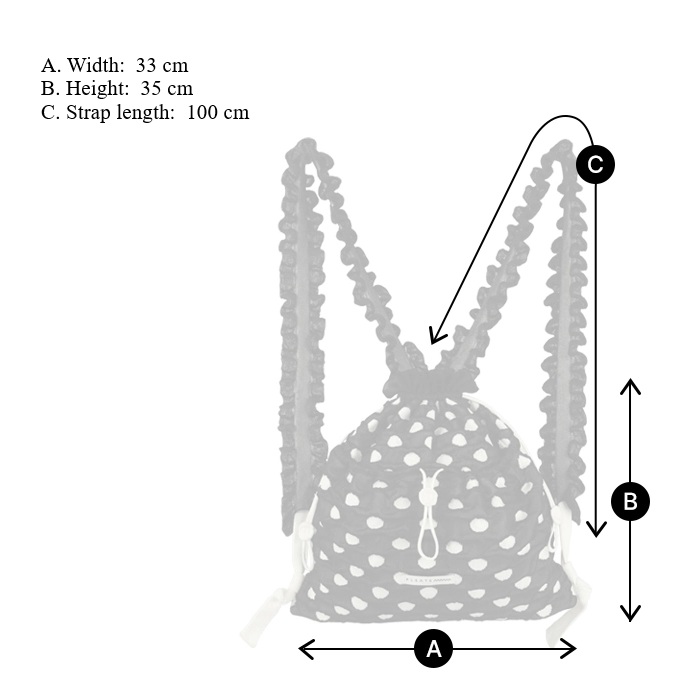 PLEATSMAMA Polka Dot Backpack (4色)
