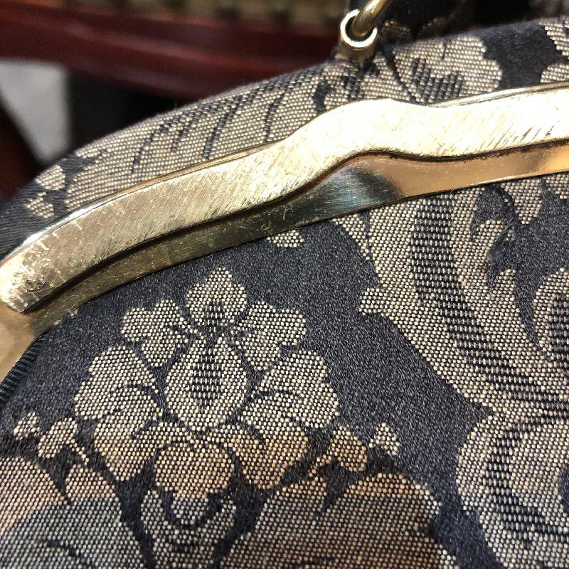 C.a. 1950s American Lewis Classic Pattern Jacquard Handbag(EA1668)