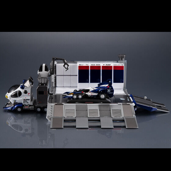 (預訂訂金 $300) (總價 $895) MegaHouse C.F.C. -HE- DX Cyber​​ Formula Collection -Heritage Edition- Sugolegerd 10V5000 & Super Asurada 01 Circuit Mode CFC -HE- DX 新世紀GPX 高智能方程式 菅生車隊運輸維修車 10V5000 & 超級雷神 01 Circuit Mode 套裝 (行版)