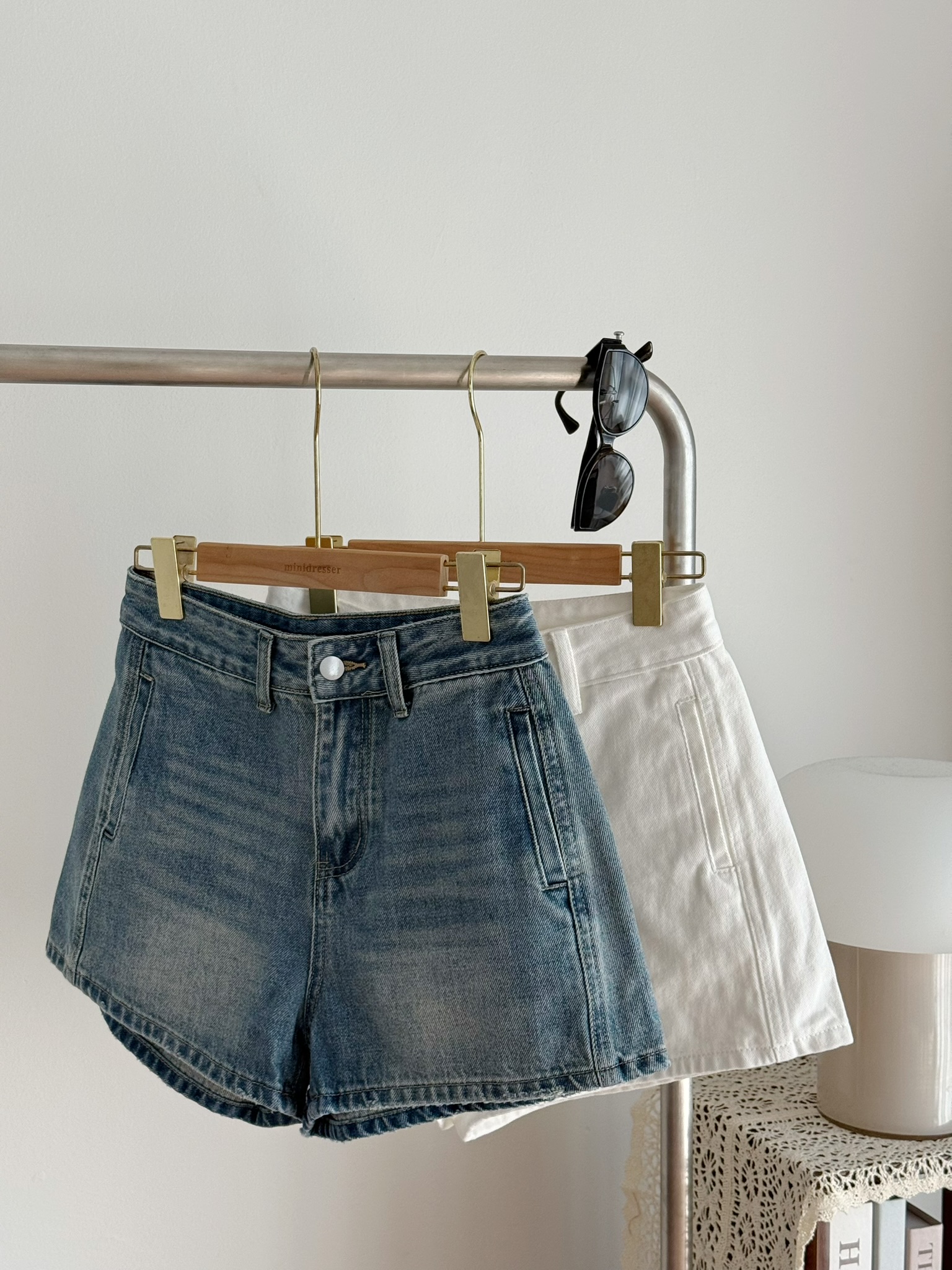 Aster Denim Shorts | Blue