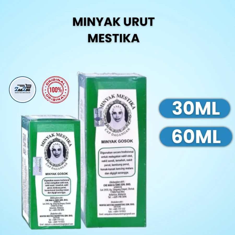Minyak Urut Mestika 30ml / 60ml