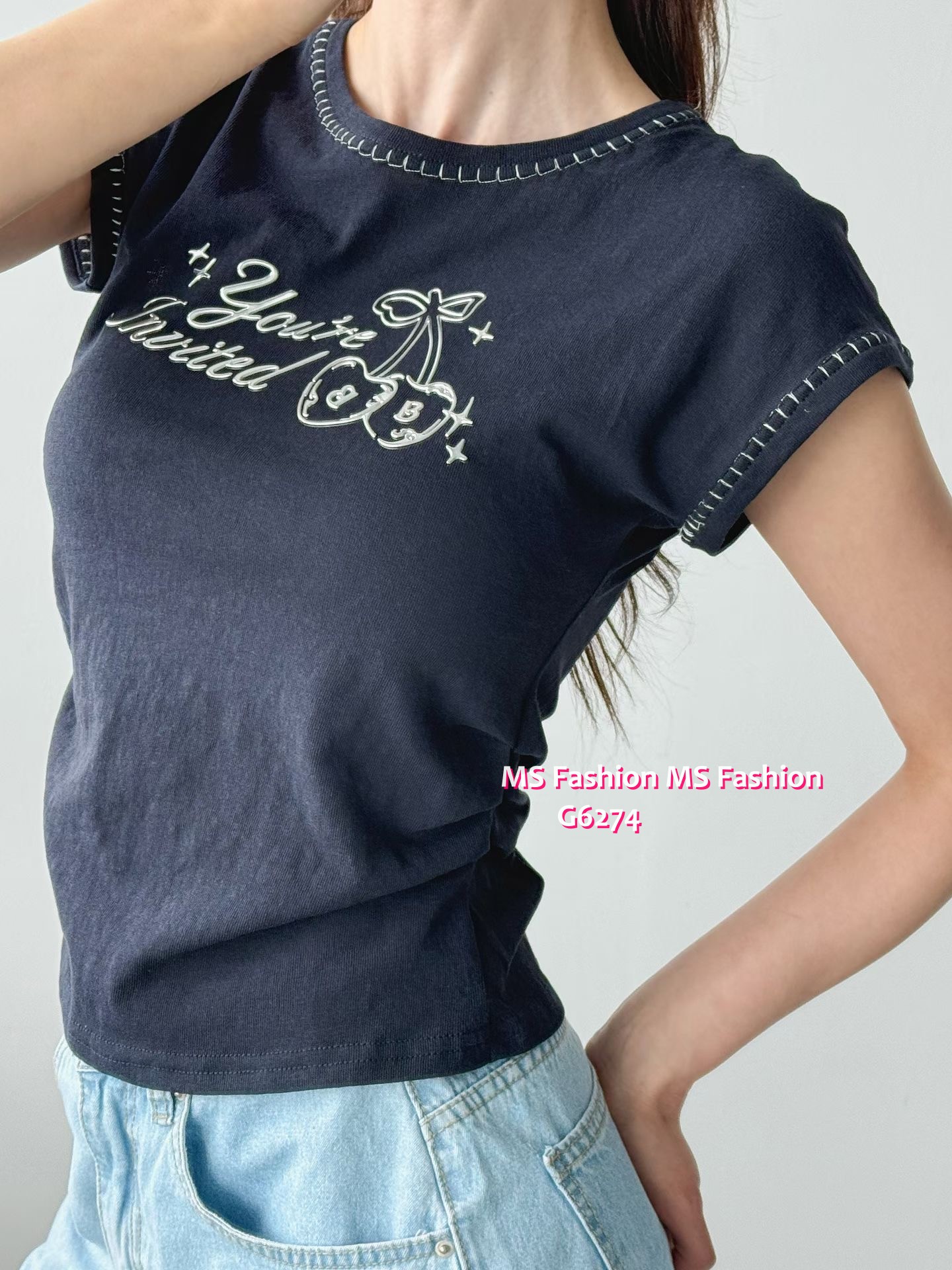 G6274 韓國🇰🇷型格tee仔