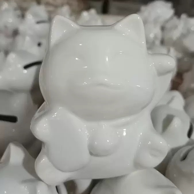 招財貓 白瓷彩繪工作坊
