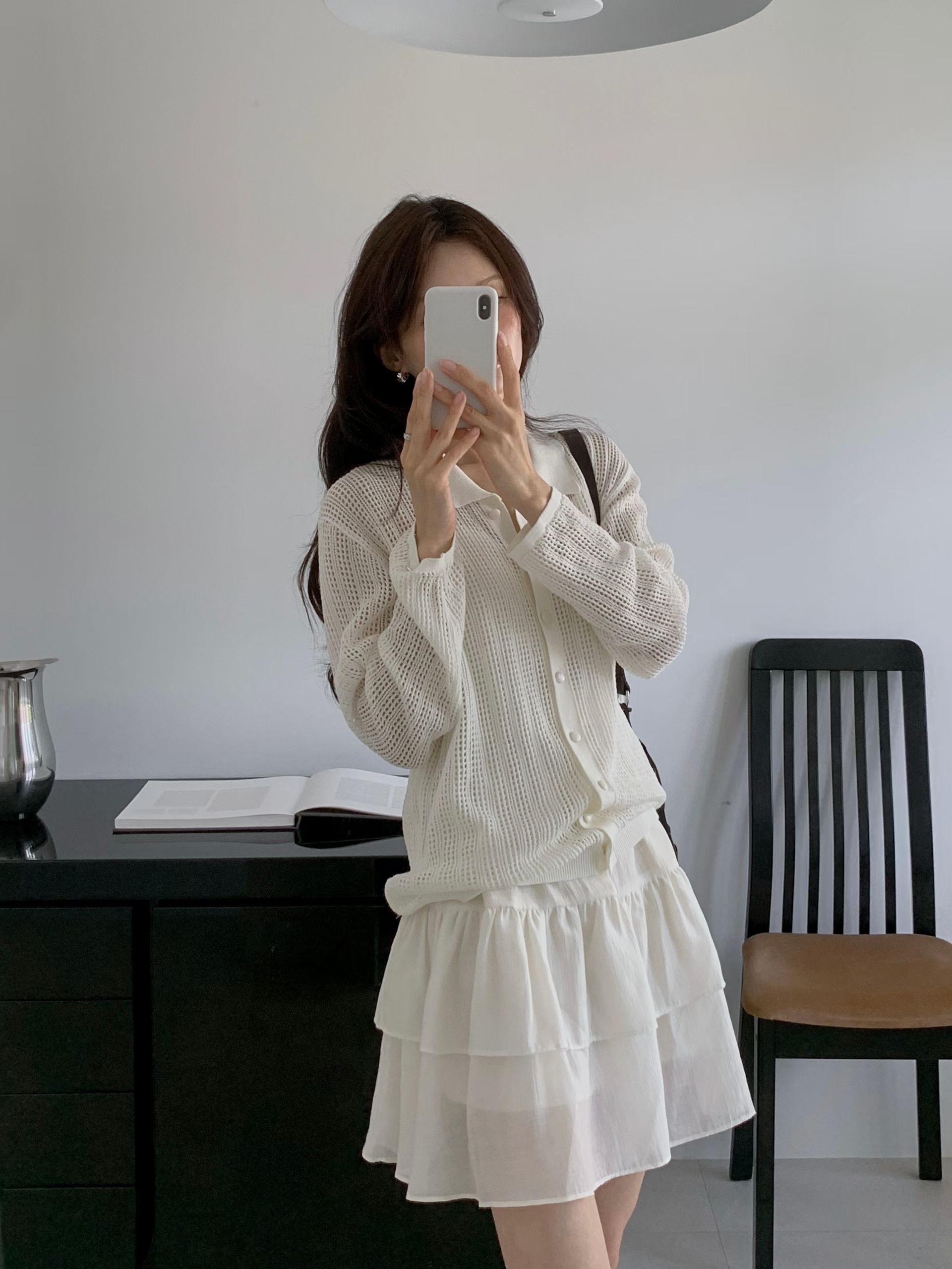 Summer open knitted cardi