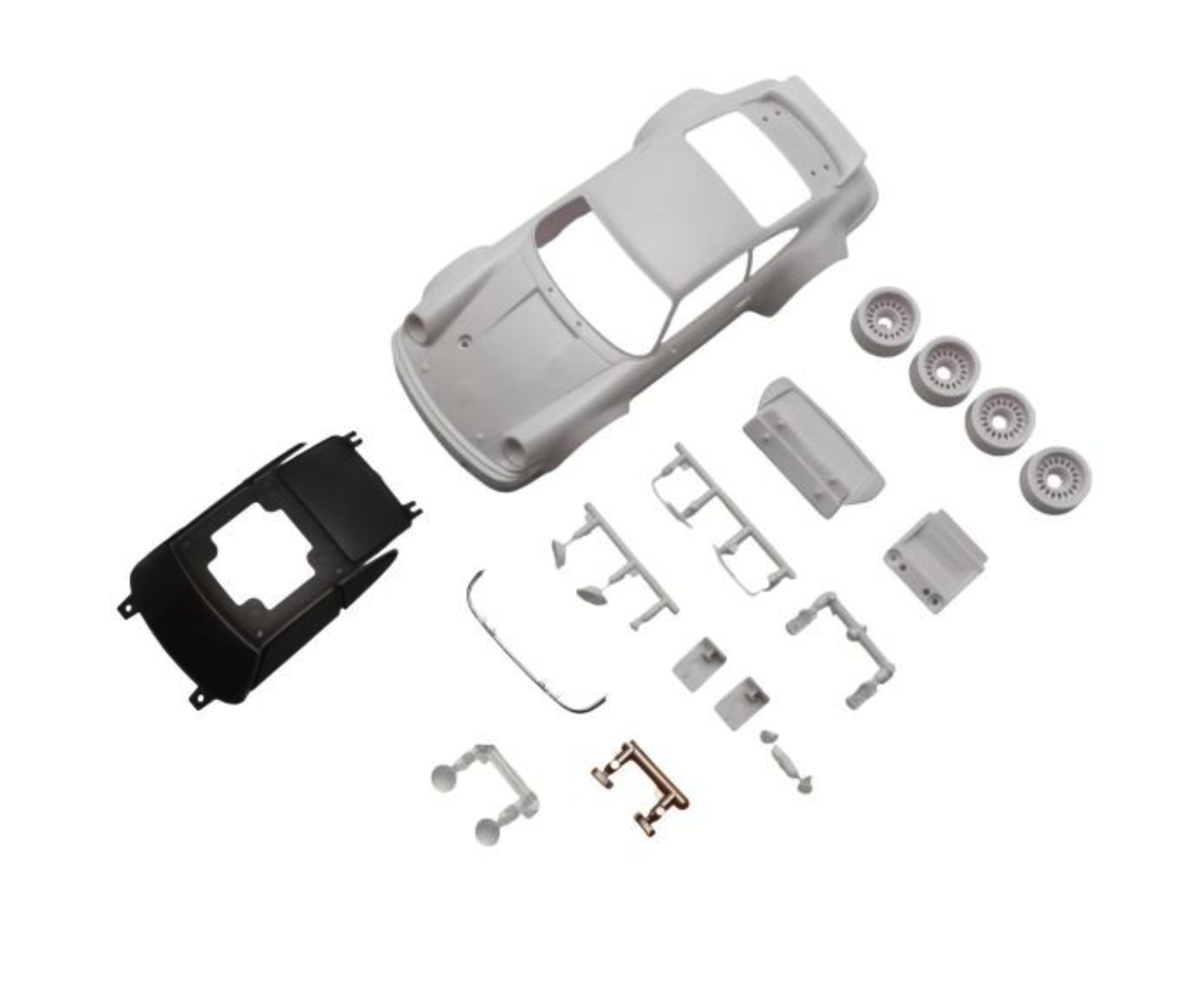 Porsche 934 RSR White Body set (w/rims) MZN238