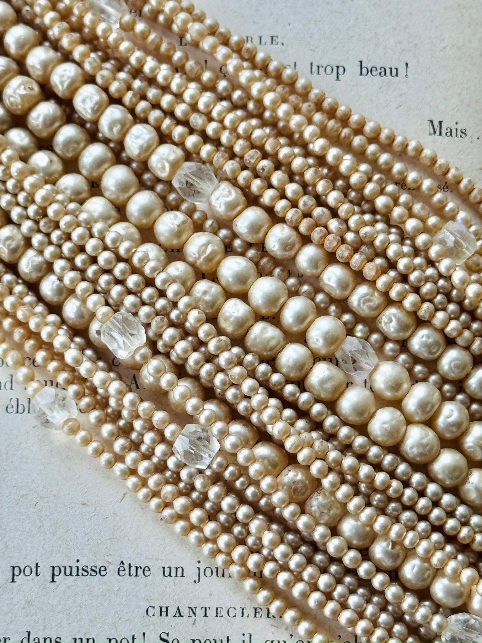 Vintage 1960s Multiple-Row Statement Princess Necklace (MT2648)