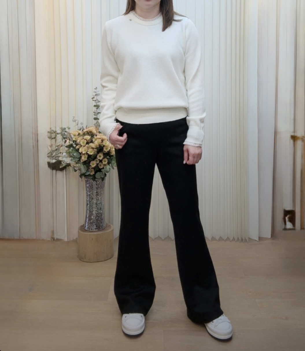 韓國 Lace 邊針織衫 M164 A1460220