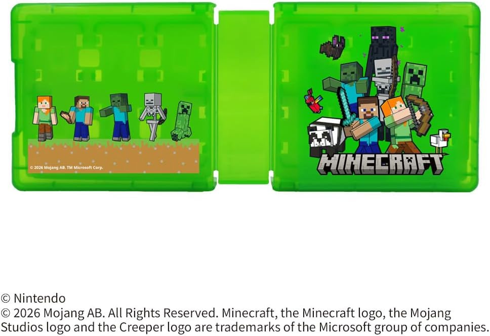 SW2 MAXGAMES 24卡匣收納盒 (我的世界 主世界) / Game Card Case 24 (Minecraft Overworld) BEEF-01MCOW  SW2-0570