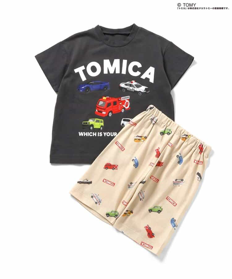 🇯🇵預訂 日本直送🇯🇵Breeze x Tomica系列兩色車車滿印短袖家居服上下套裝