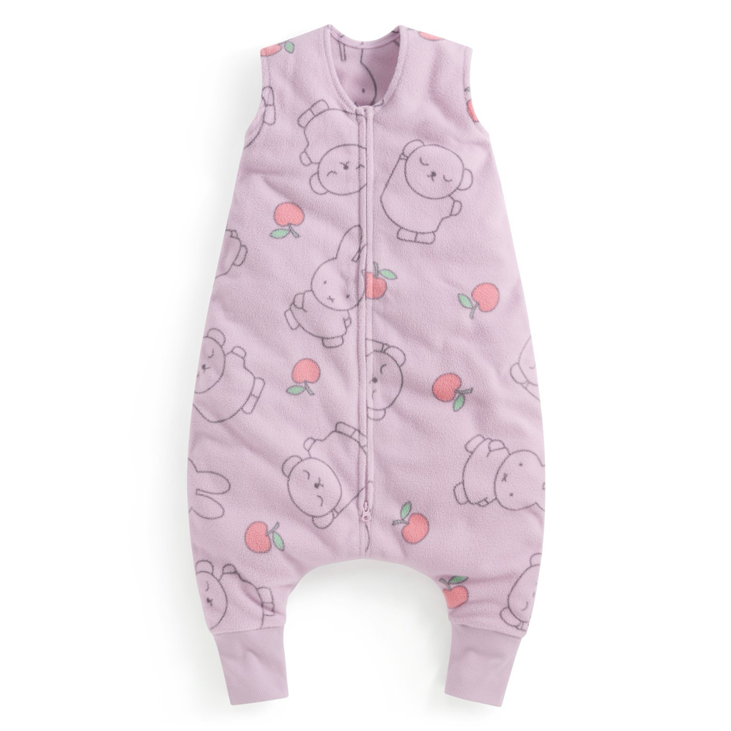 💚代購 台灣直送💚正版授權Miffy系列四色人物滿印Fleece連身防踢背心