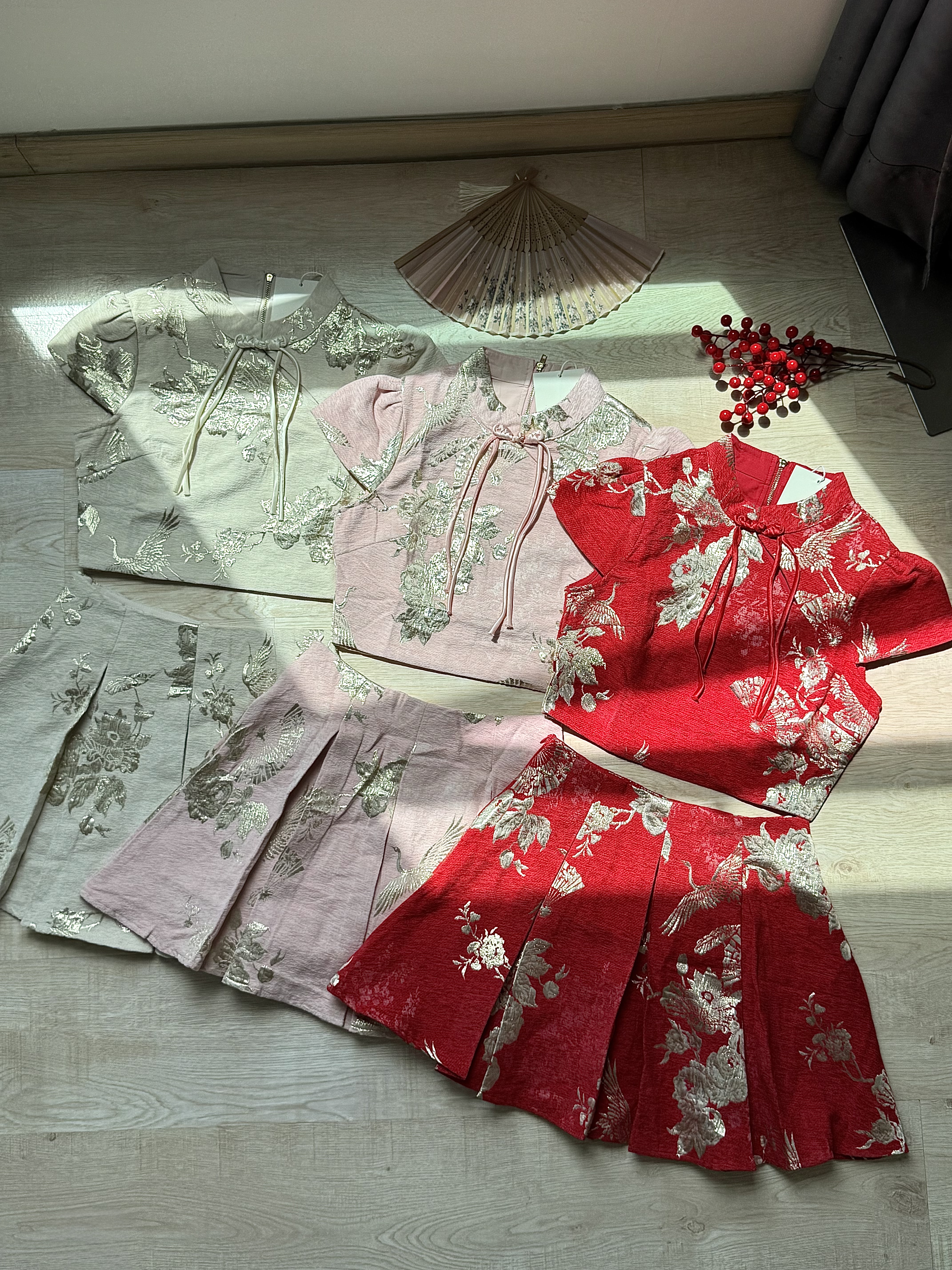 JinXiu Embroidery Spring Set 「锦绣初春」新中式重工刺绣套装(3 colours)Premium Quality