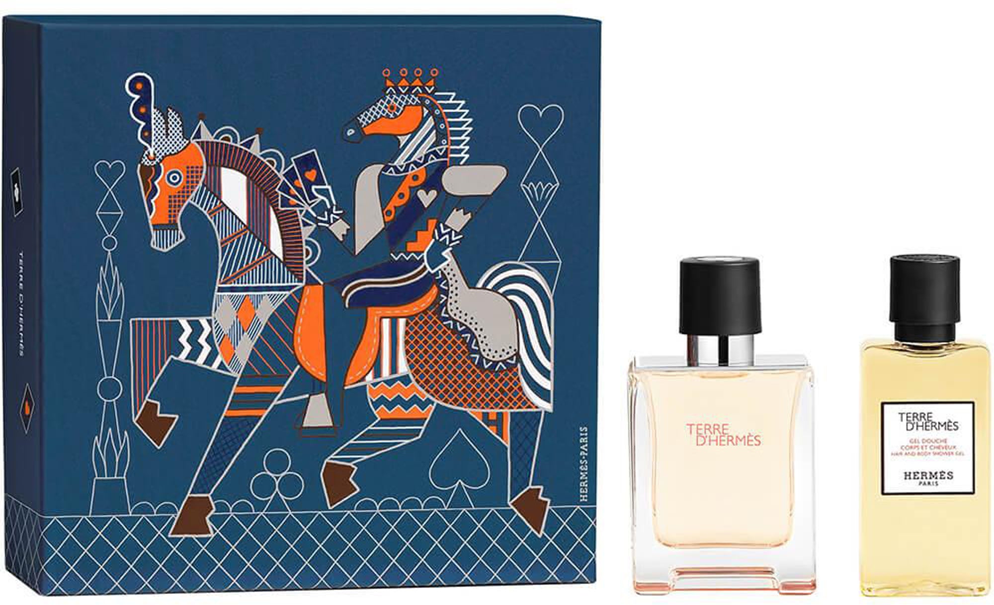 Hermes  愛馬仕 大地男士淡香兩件套（大地淡香50ml+沐浴露40ml）
