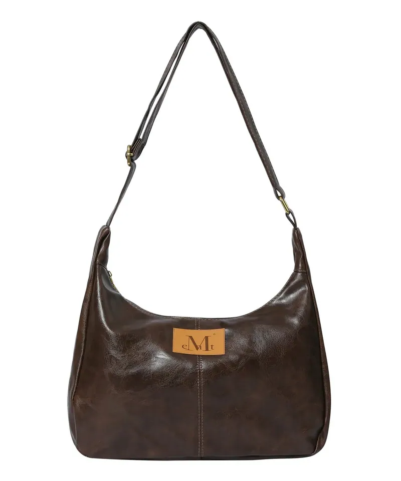 韓國直送限時特價優惠中 MUCENT MERIN GOLD LINE LEATHER SHOULDER BAG - 2 Color