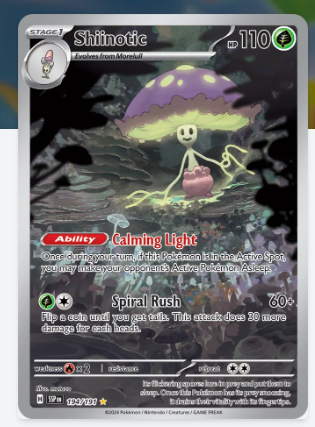 Pokemon TCG SURGINGSPARKS-194/191-SHIINOTIC