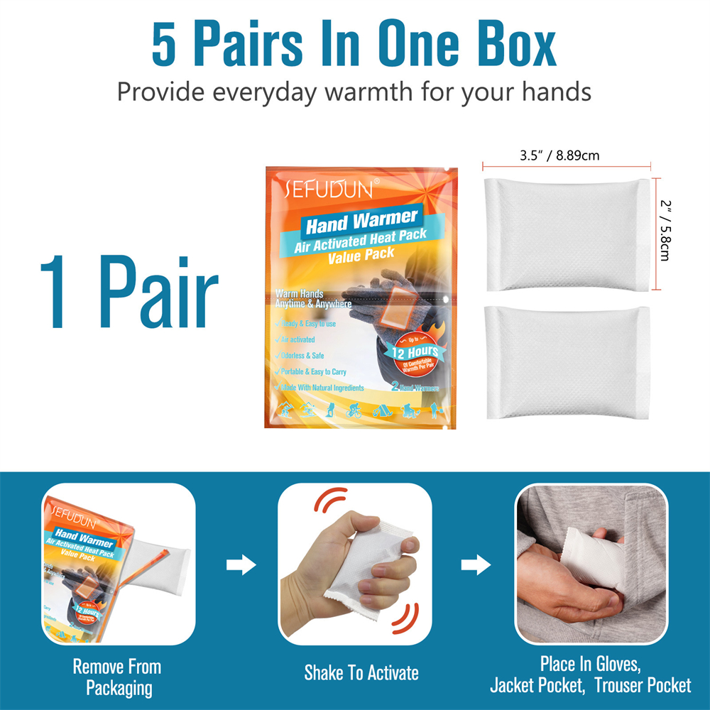 SEFUDUN 冬季暖腳貼 暖寶寶 持續自發性熱暖包 足貼 室內 戶外 旅行 滑雪 暖身貼 ［平行進口］ HK1482