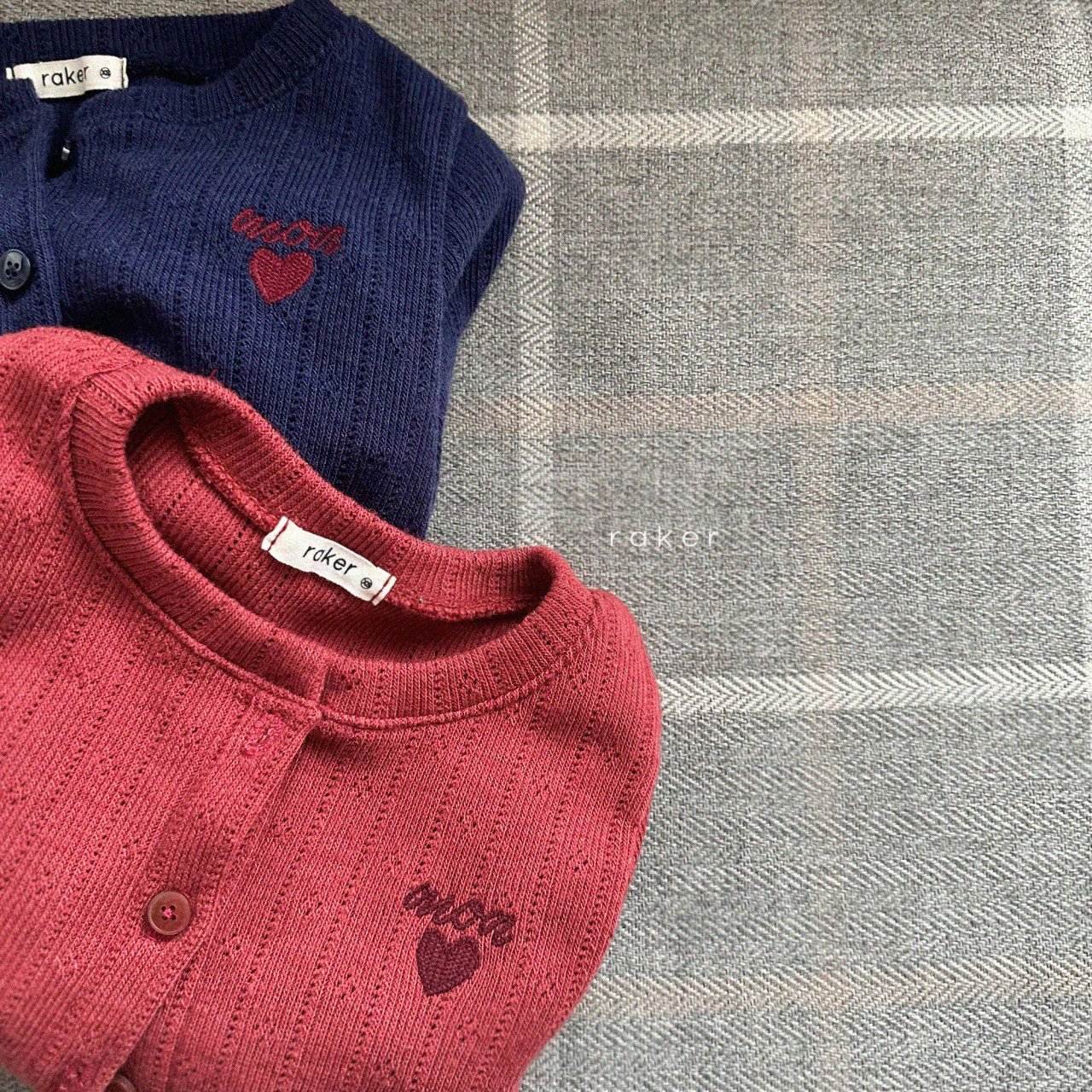 Raker | Heart Eyelet Cardigan