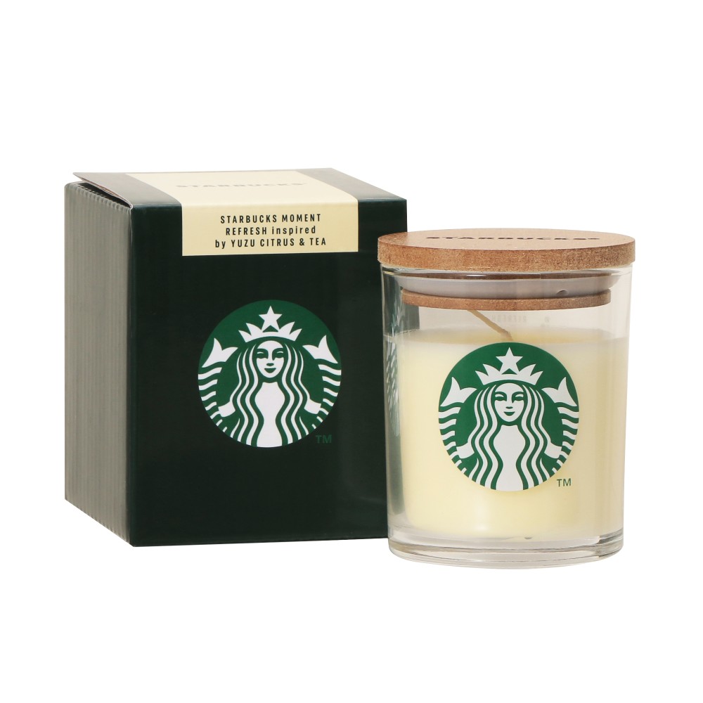 《日本 🇯🇵 STARBUCKS Colors of Holiday 聖誕系列》香薰蠟燭 yuzu citrus & tea (柚子柑橘和茶香氣)