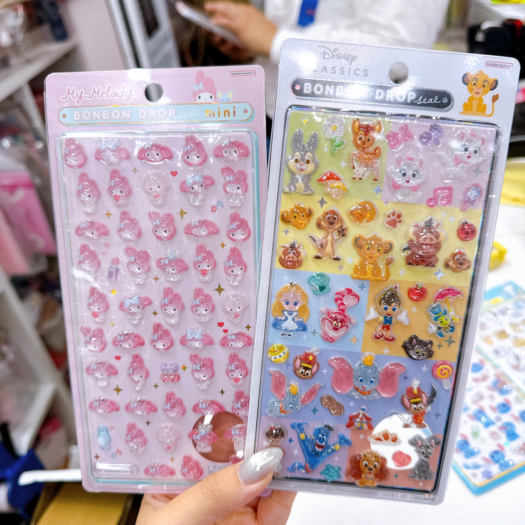 日本直送sanrio Snoopy迪士尼多款bonbon drop seal  貼紙