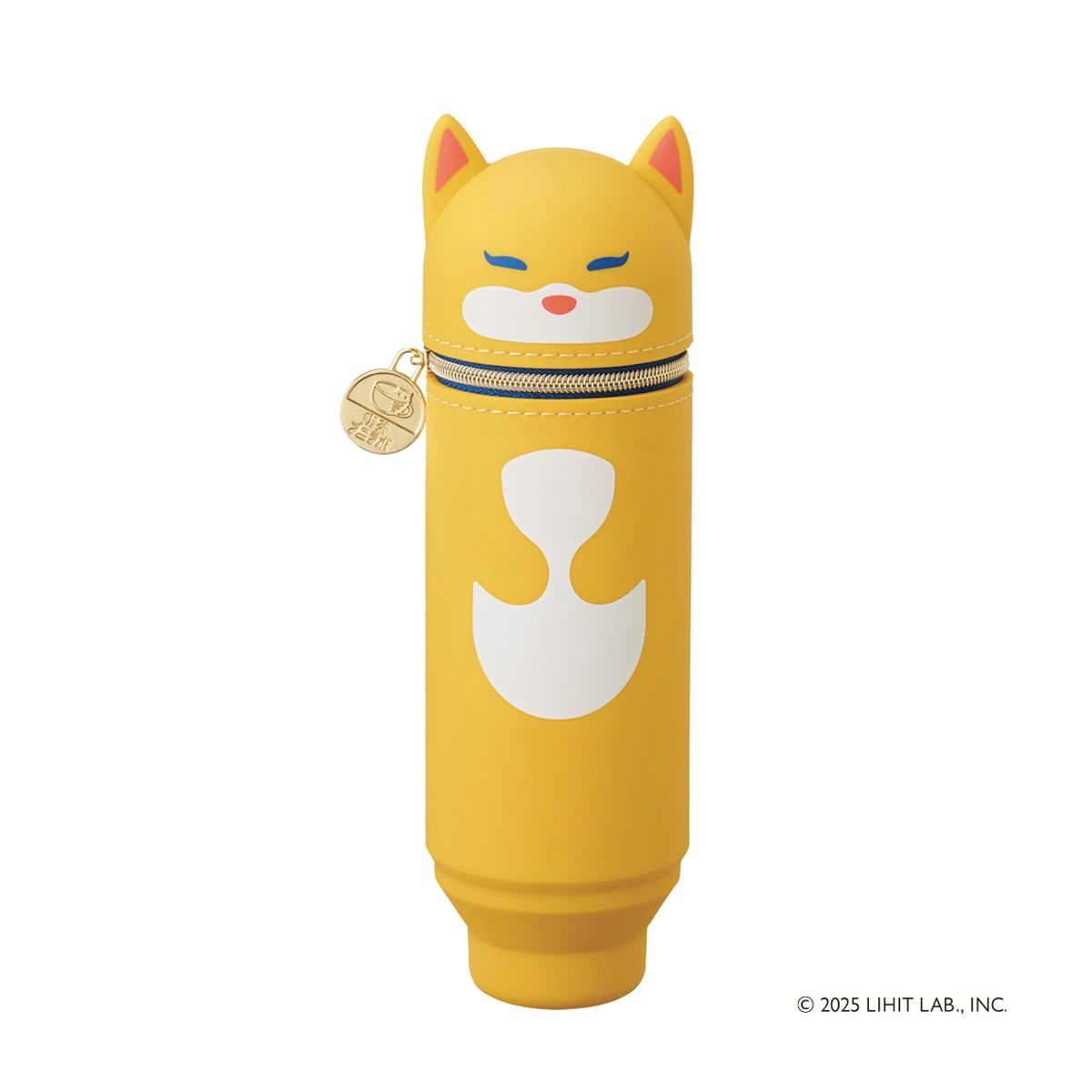 日本 LIHIT LAB Punilabo 聯名款 喫茶動物造型矽膠伸縮直立筆袋