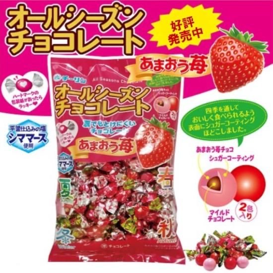 日本直送  甘王草莓四季巧克力 340克
