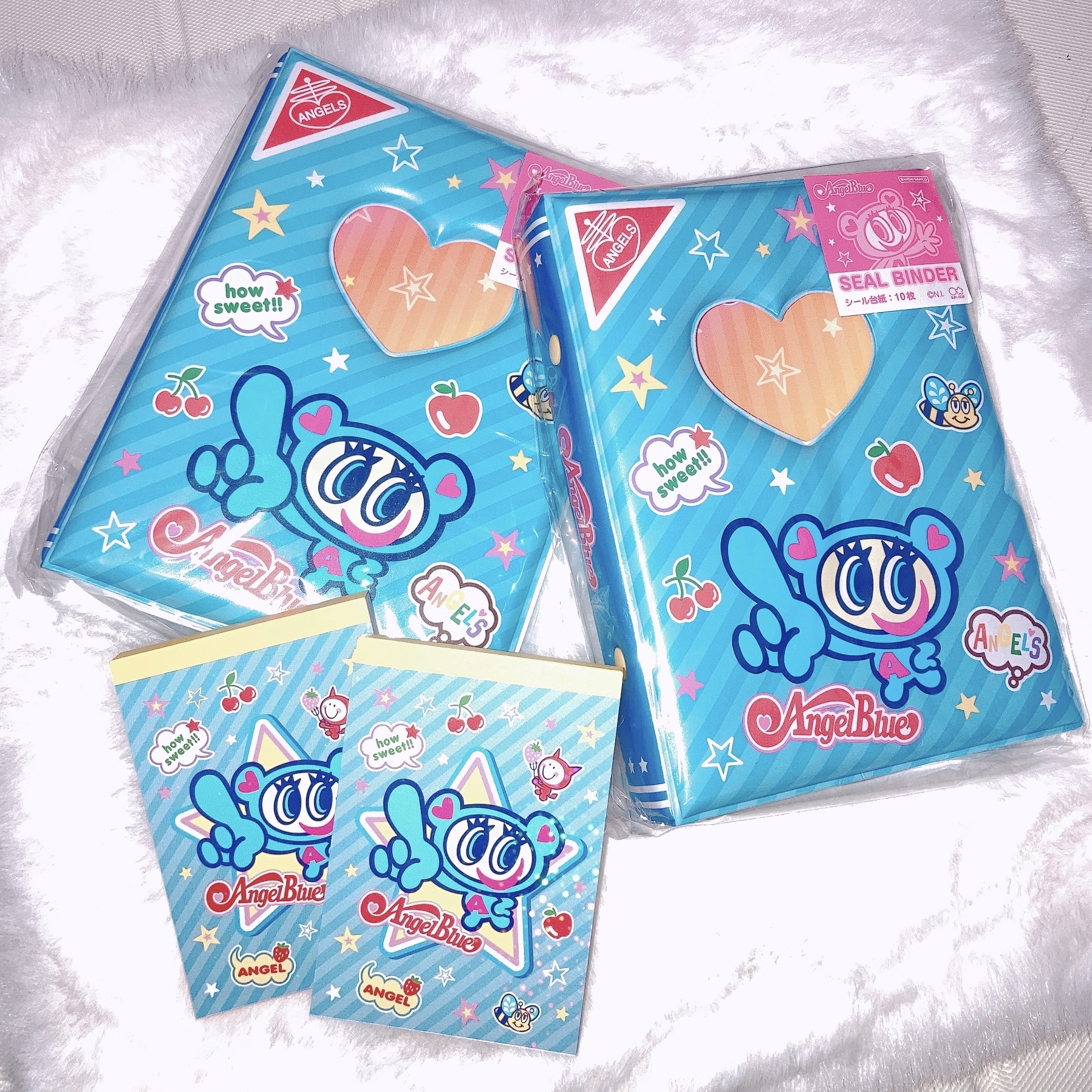 現貨｜日版 Angel blue貼紙收納冊/memo pad