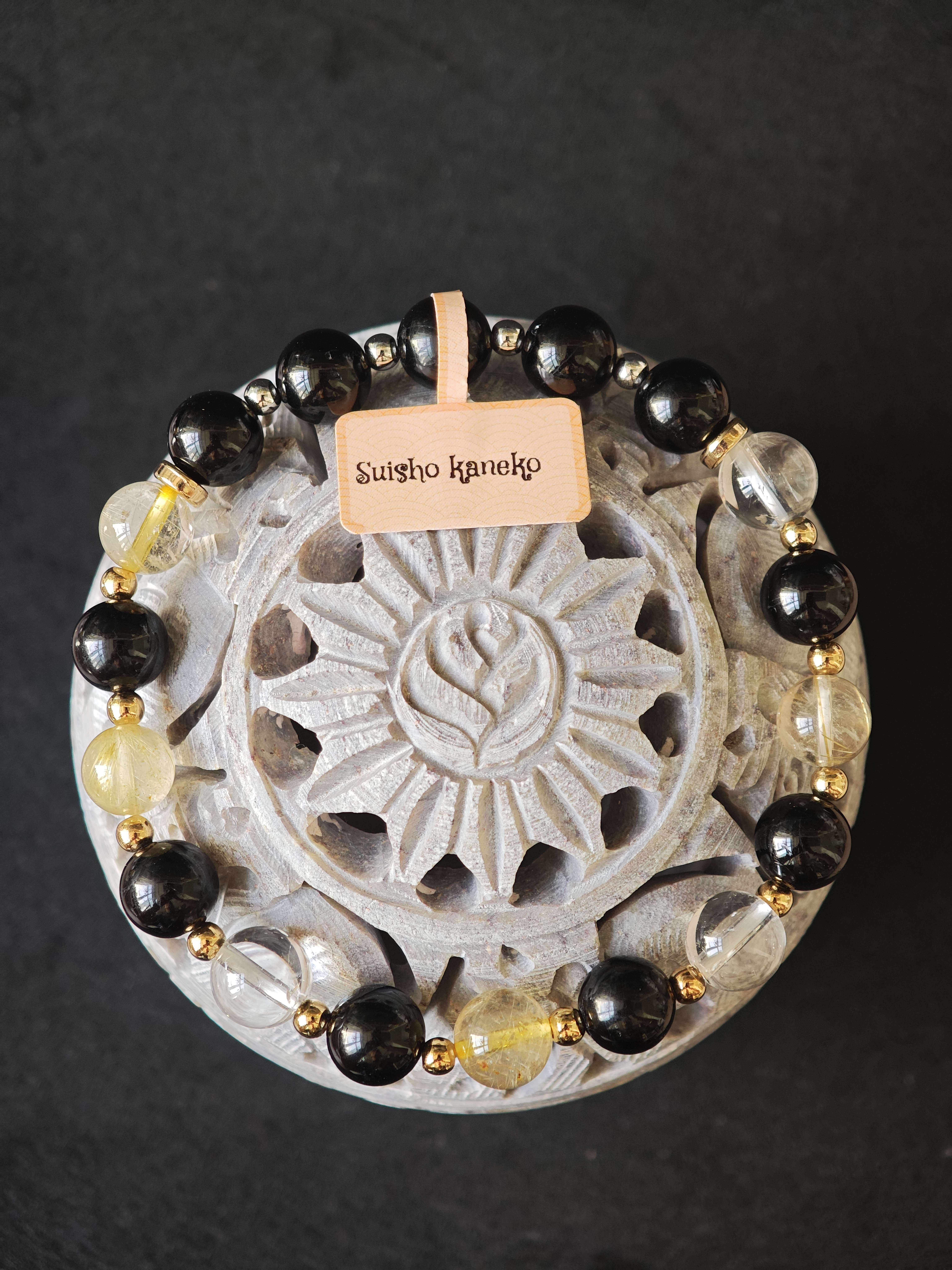 ✨新品DIY水晶手串✨✨🖤黑碧璽✨💛金髮晶✨⚪白水晶✨