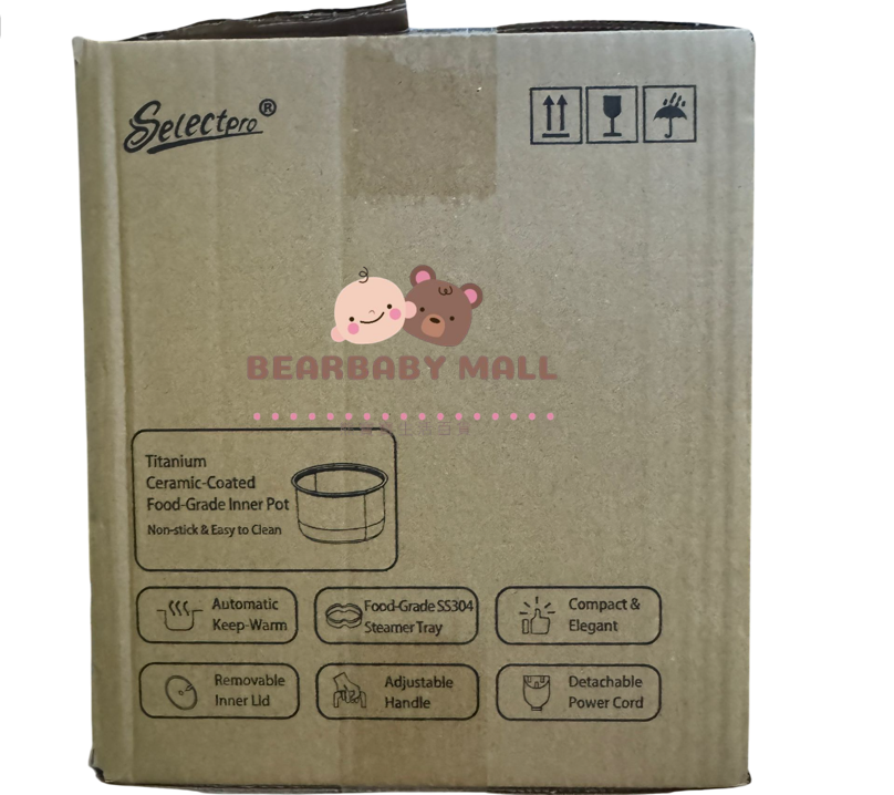 Selectpro鈦陶瓷塗層電飯煲白色 2-3人份量