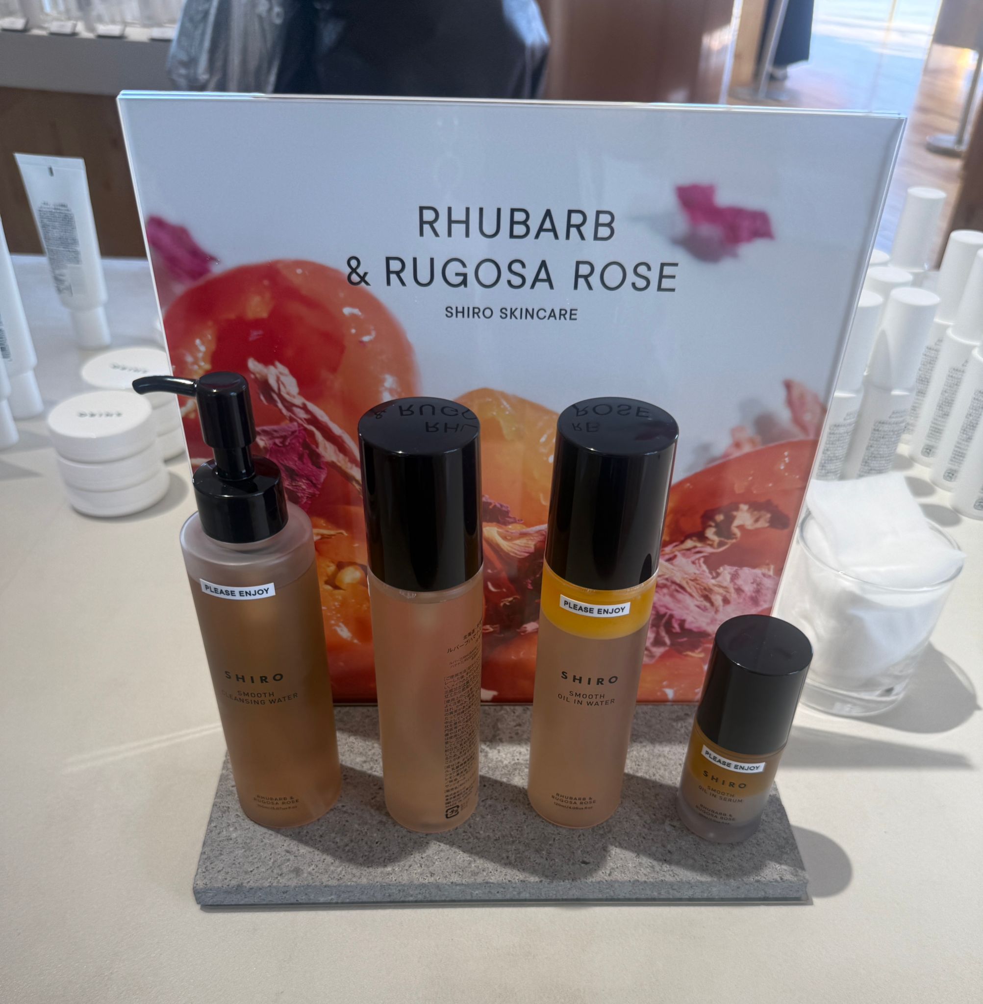 日本SHIRO rhubarb & rugosa rose 精華油 面部保濕噴霧 面部噴霧水 卸妝潔面