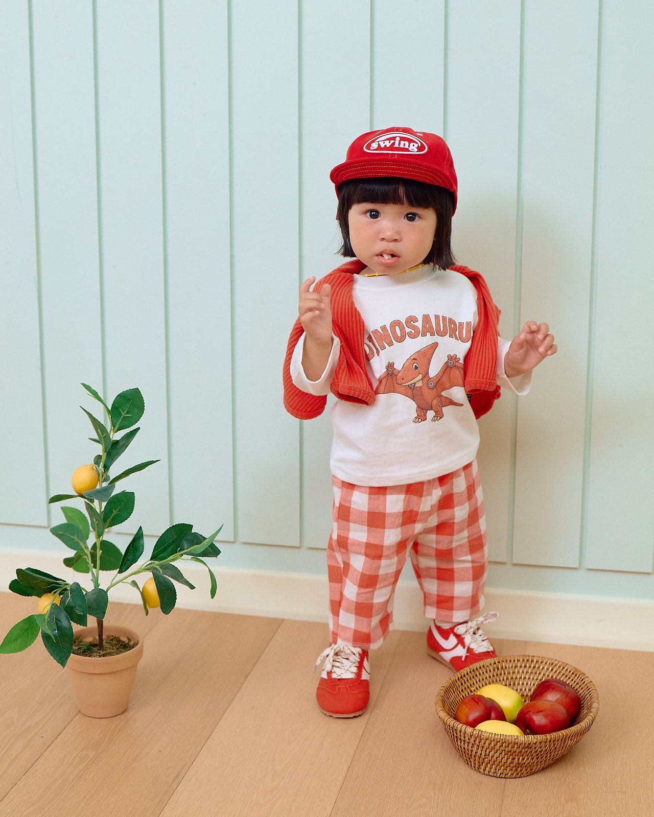OOTT | Robot dinosaur top and bottom clothes set 