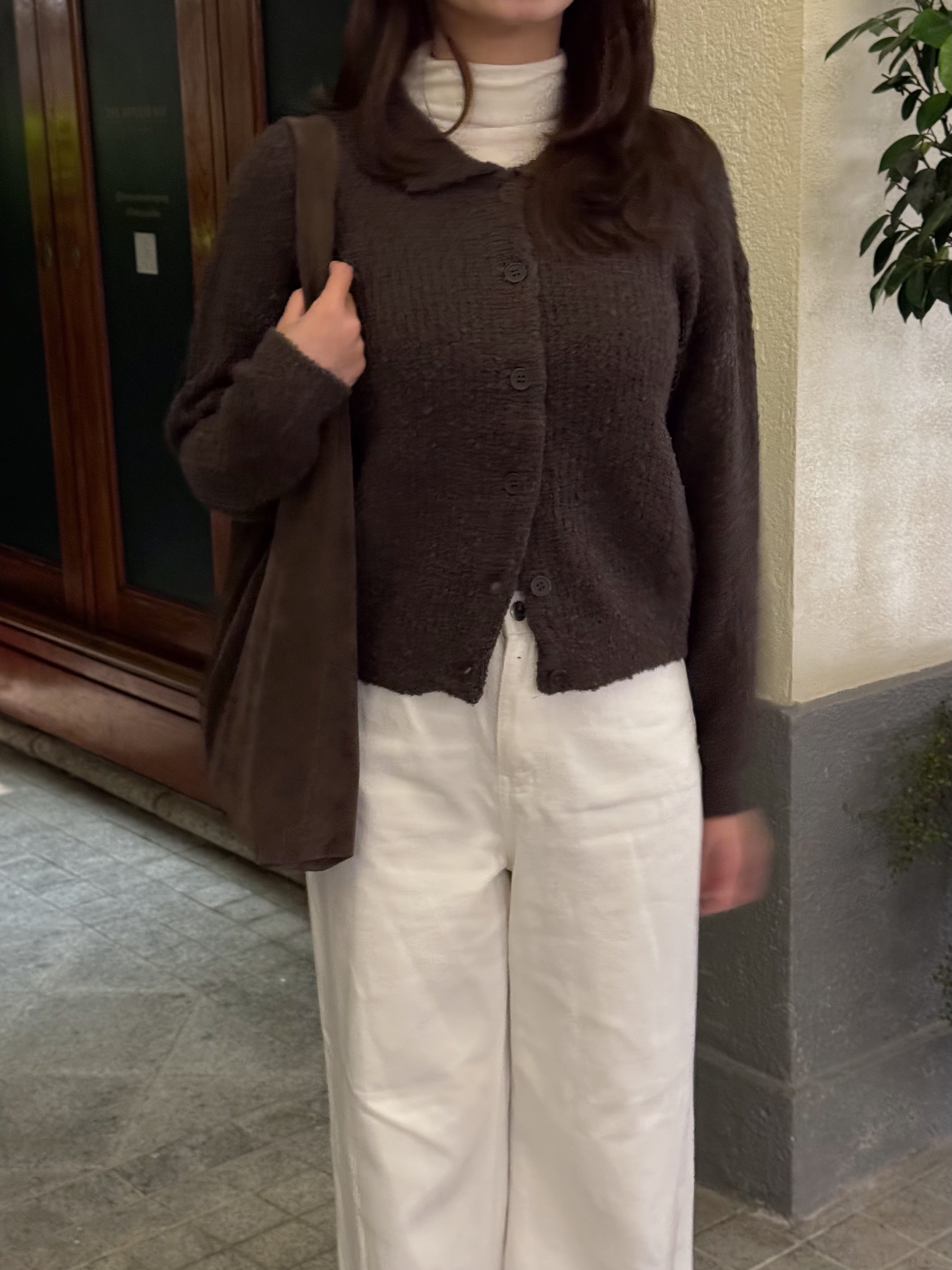 [超舒適不拮肉!]毛巾圈圈針織開鈕長袖上衣(四色入)