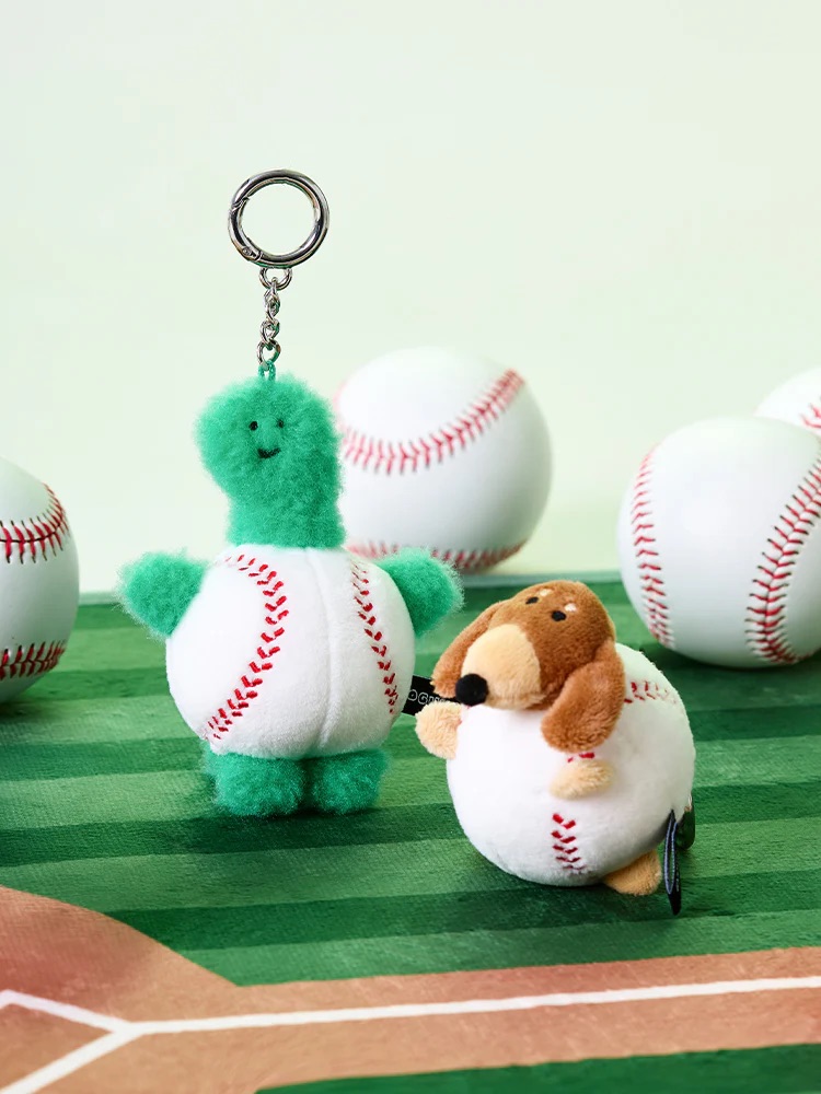 📦訂購 韓國代購 Line Friends JOGUMAN BASEBALL PLUSH KEYRING 棒球公仔鎖匙扣