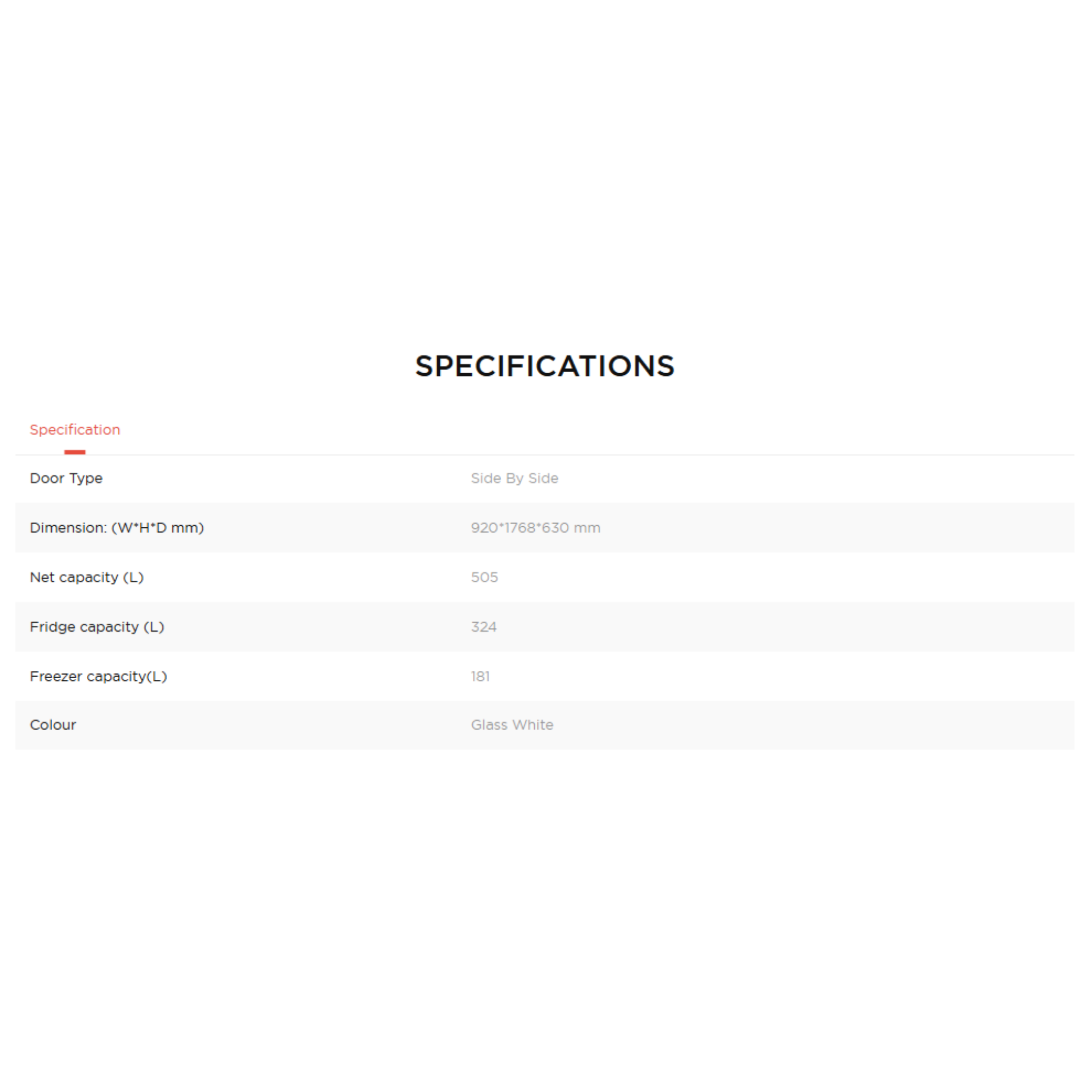 TCL 505L Side-By-Side Refrigerator (TR-S585AGWP)