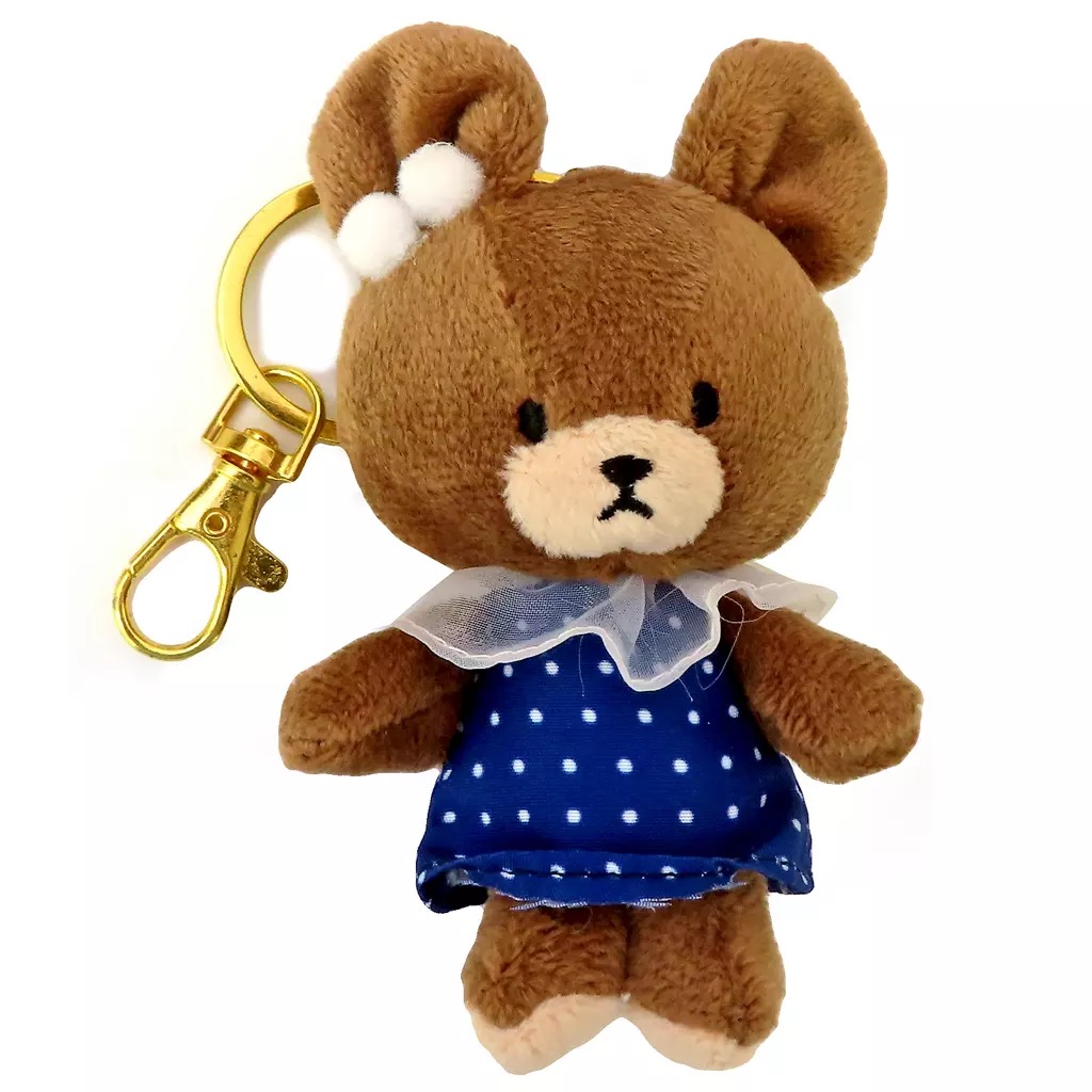 『預訂』The Bears' School毛絨掛飾(藍色波點裙)