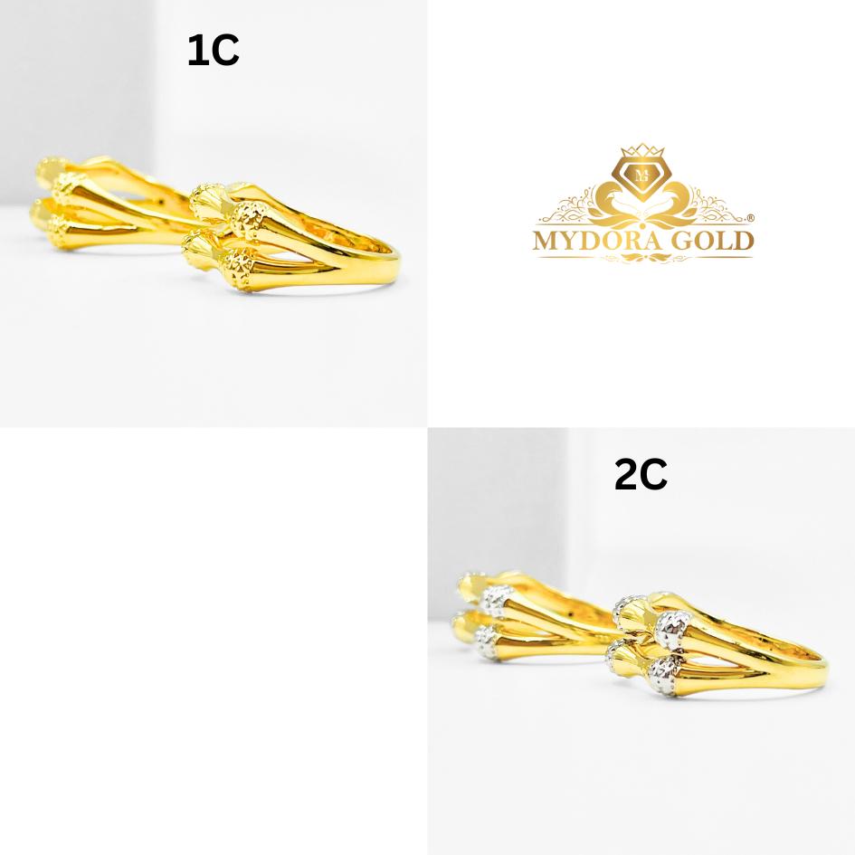 MYDORA Cincin Bamboo Twins (5G) l EMAS 916/22K