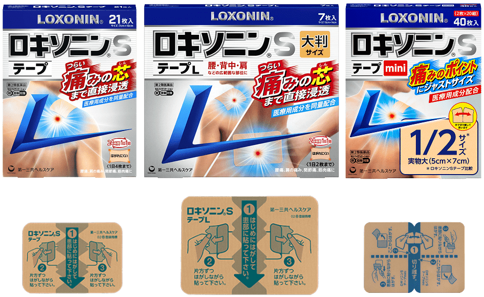 日本 第一三共 Loxonin S 消炎鎮痛 痠痛貼布 21枚