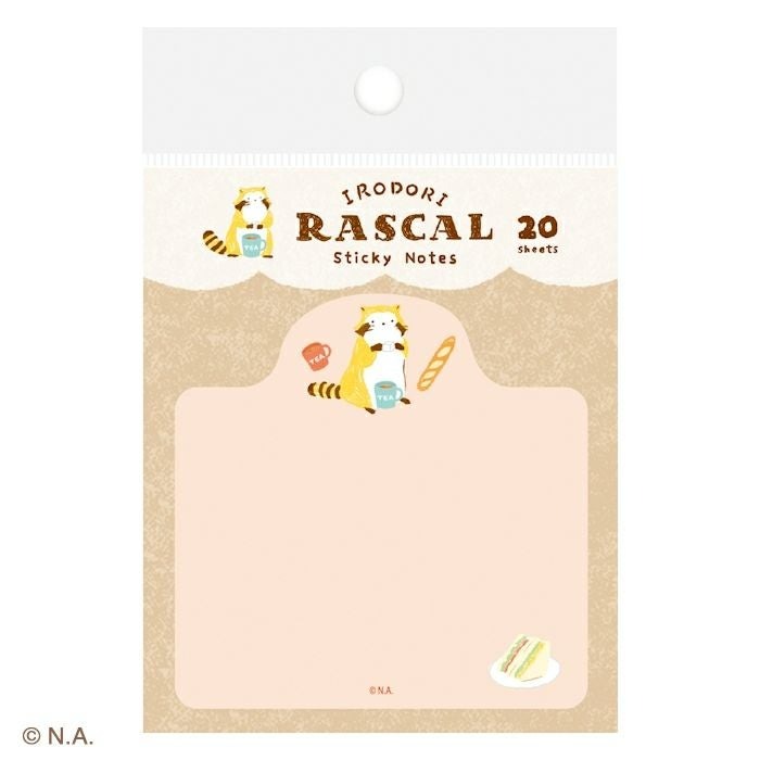 現貨｜IRODORI RASCAL 小浣熊 日本製 便利貼 (野餐 QF266)