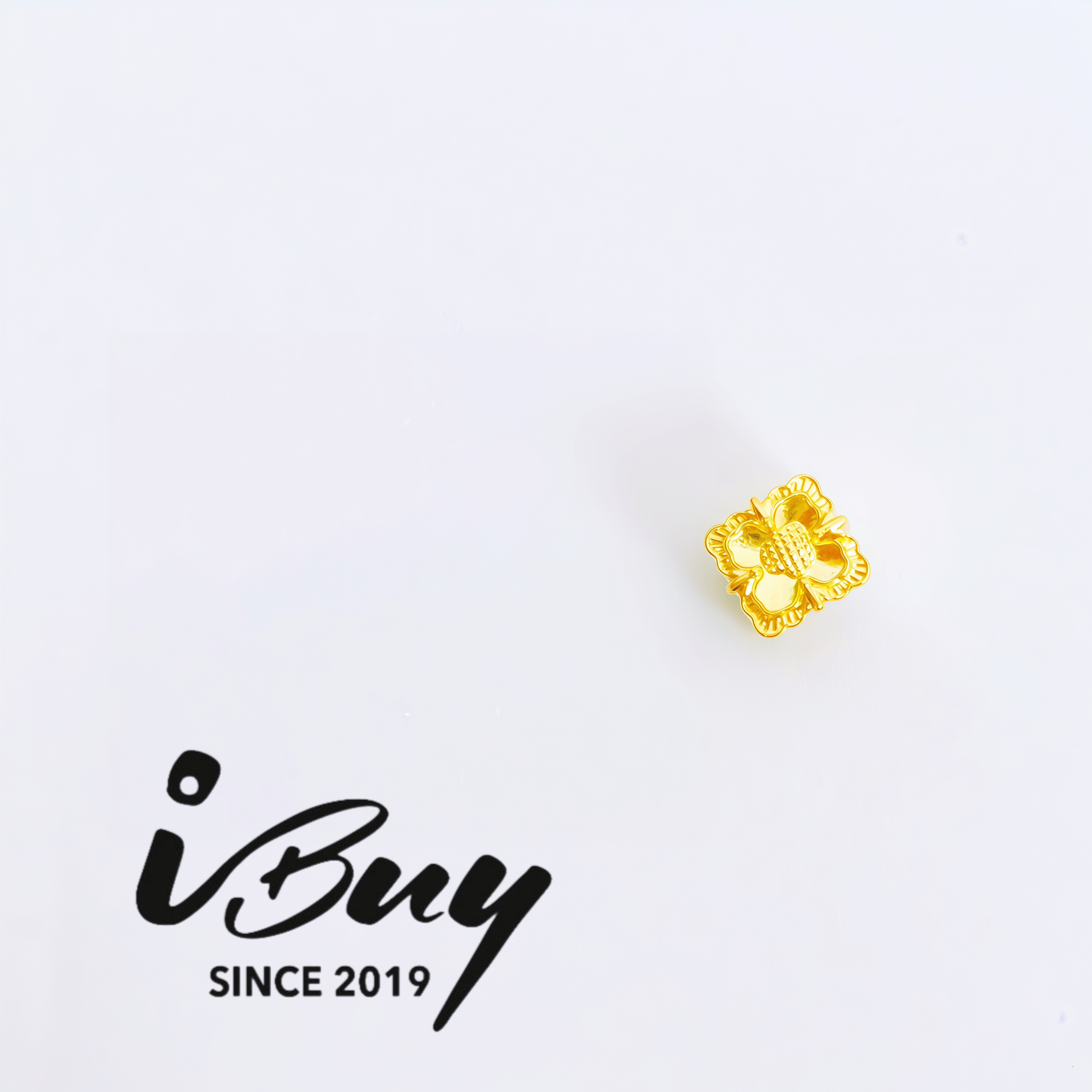 916 HARD GOLD CENTER HEART BUCCELLATI BEAD 916 硬金 爱心布契拉提串咀