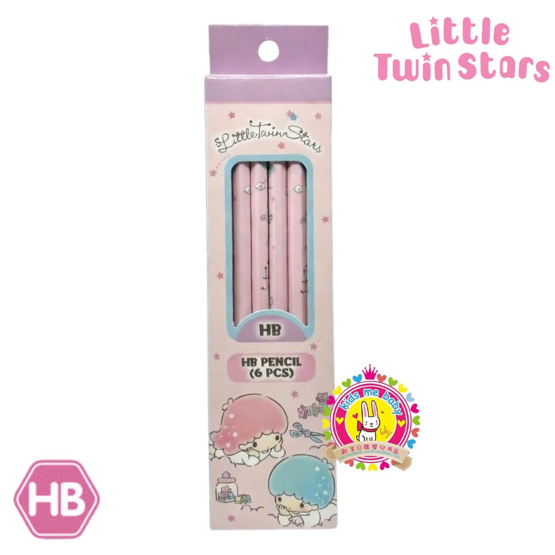 Little Twins Stars 雙子星 HB 六角形鉛筆 6支裝 241203-01 ⭐